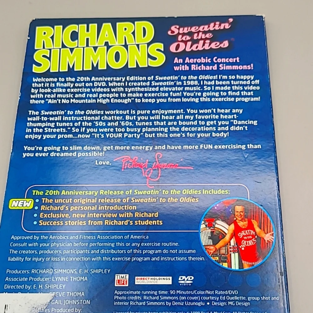 Richard Simmons Sweatin to the Oldies AND a Farewell to Fat Cookbook